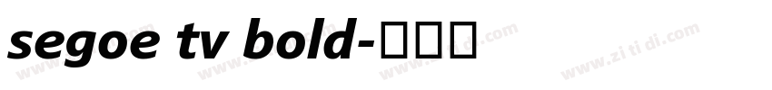 segoe tv bold字体转换